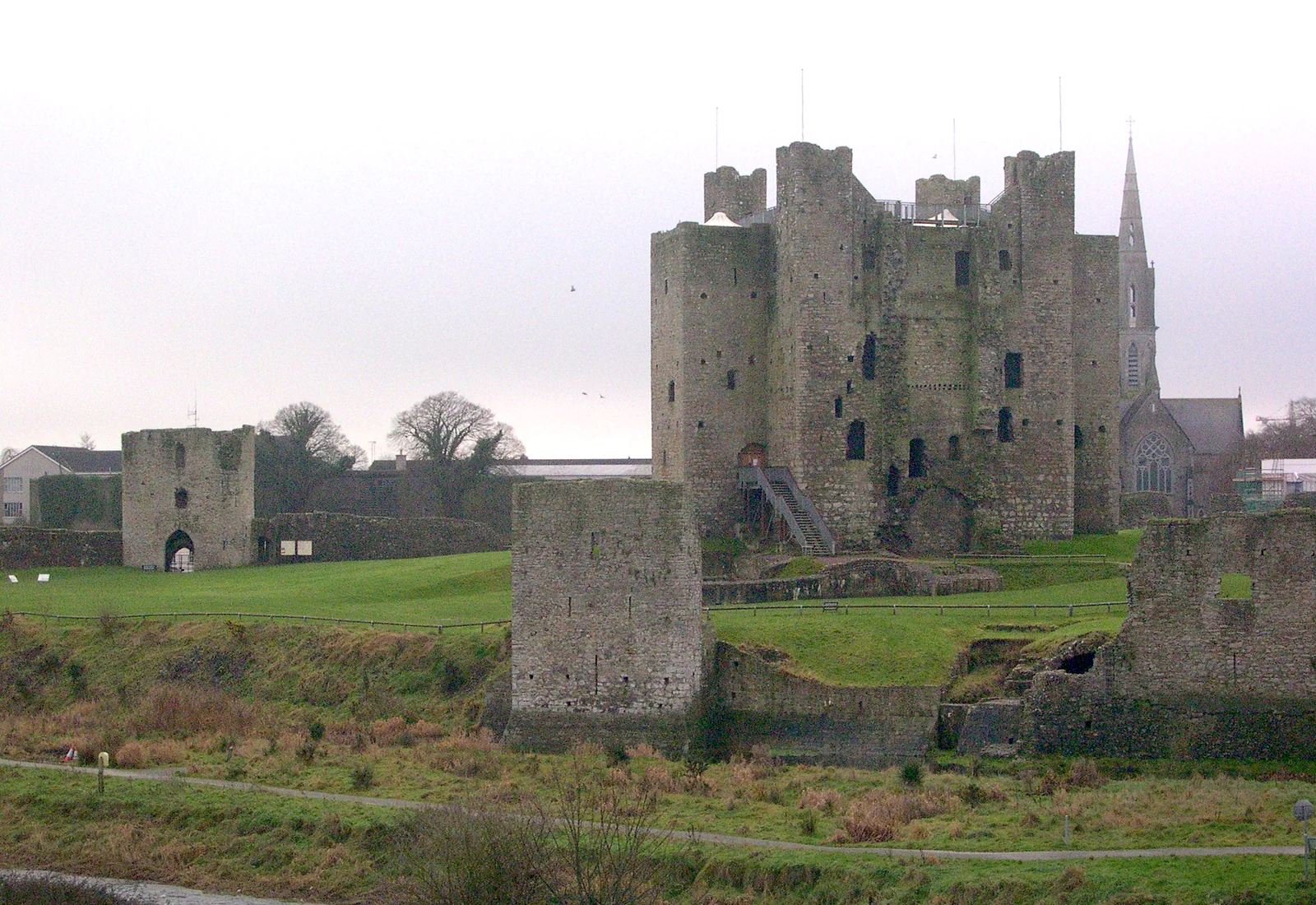Historic stone arches at Trim Castle on a Boyne Valley private tour