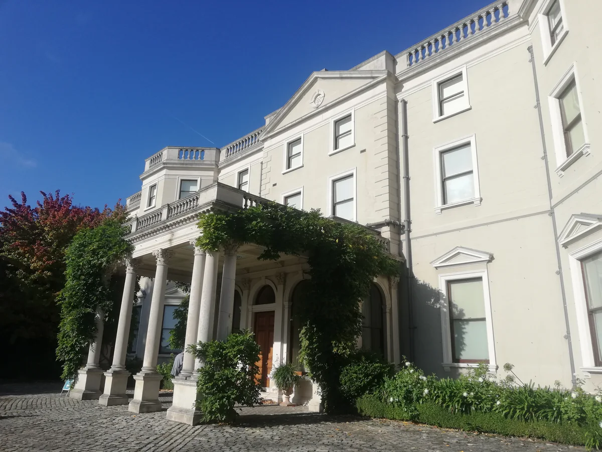 Farmleigh House facade in Dublin for the Dublin Escapes private tour