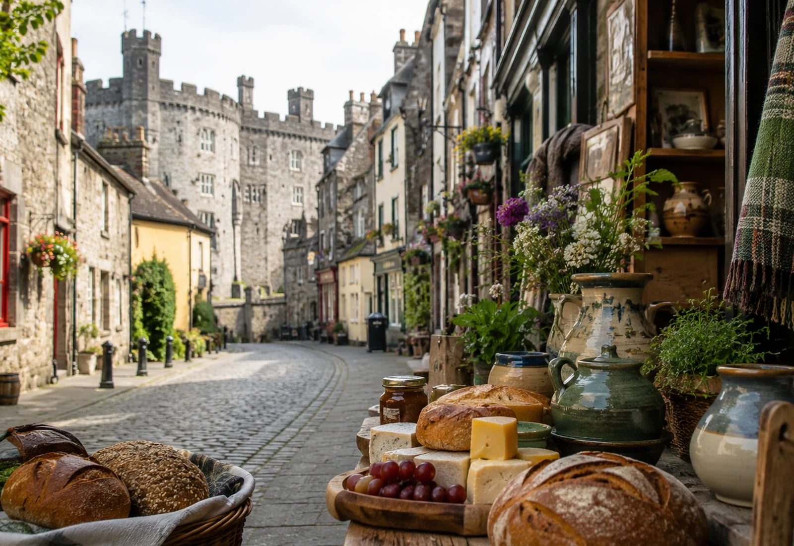 Kilkenny Castle and gardens on a food craft and heritage private tour